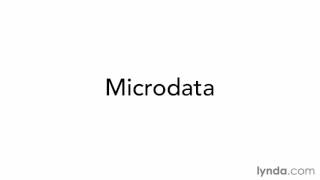 HTML5 Tutorial for Beginners Overview of HTML5 microdata