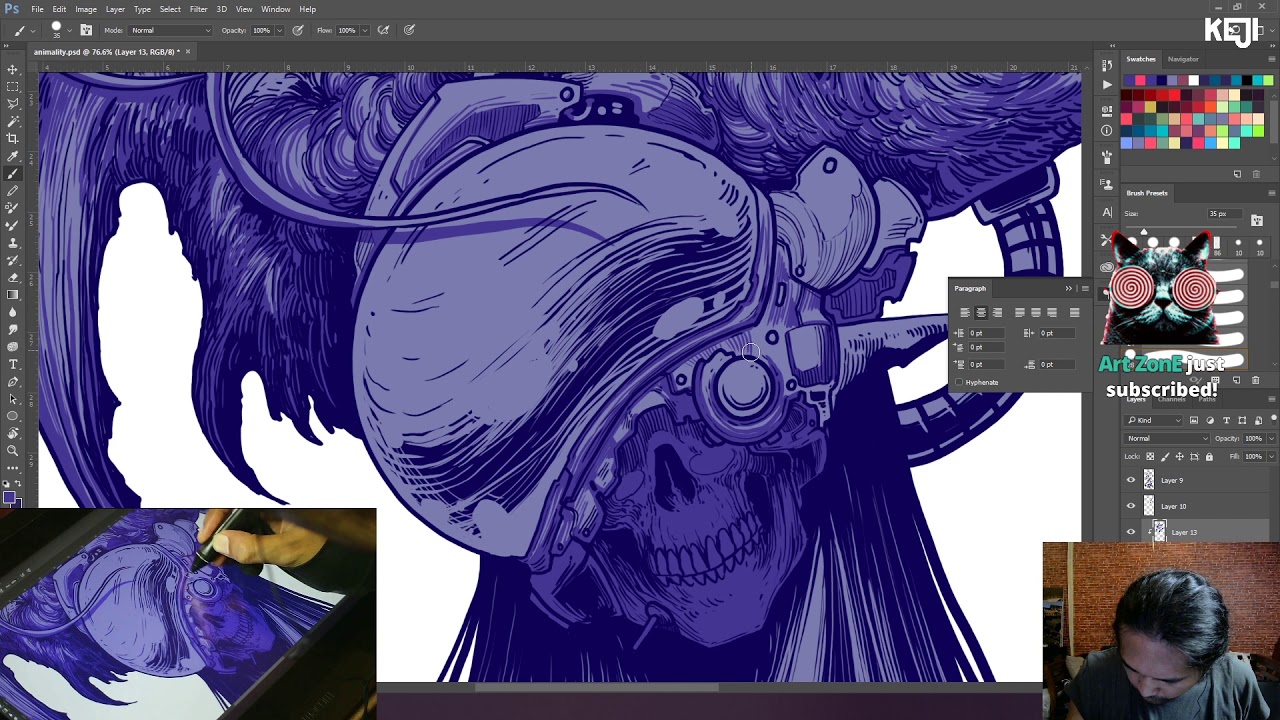 Digital Drawing Process Youtube