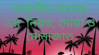 তারাবীহ নামায আদায় করার নিয়মাবলী।