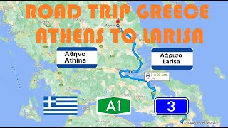 Driving in Greece-Road trip Greece, Athens to Larissa - Οδικώς Αθήνα - Λάρισα μέσω Α1 σε HD!