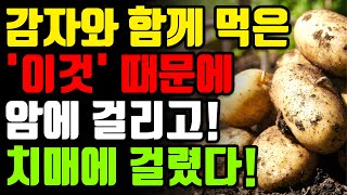 감자와 절대로 함께 먹지마세요! 암과 치매에 걸릴 수 있습니다! 감자 최악의 궁합 3가지와 만성 염증과 독소 싹 빼주는 최고의 레시피 [감자 효능 종아리쥐 다리쥐 혈당 건강 정보]