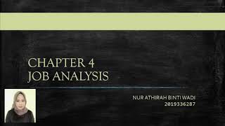 COMPENSATION HRM648 CHAPTER 4 (JOB ANALYSIS