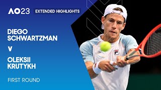 Diego Schwartzman v Oleksii Krutykh Extended Highlights | Australian Open 2023 First Round