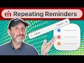 How To Use Repeating Reminders