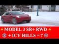 CAN A TESLA HANDLE WINTER? - Rear Wheel Drive Snow & Ice