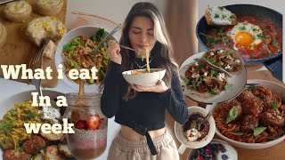 WHAT I EAT IN A WEEK- balanced, intuitive and eating what i want