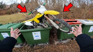 FOUND A FREE DIRT BIKE in DUMPSTER (Its Working!)