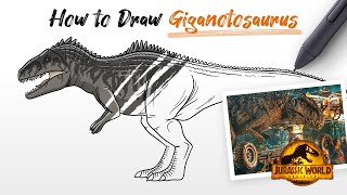 How to Draw Giganotosaurus \