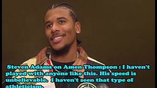 Jalen Green \u0026 Steven Adams about the return of Amen Thompson (23 points \u002616reb) in victory vs Lakers