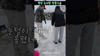 (현실가족)눈덩이 세개만 올렸을 뿐인데... #shorts #snowman #snow #funny #일상 #삼남매 #다빈이네