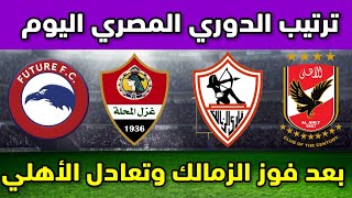 ترتيب الدوري المصري اليوم بعد فوز الزمالك وتعادل الأهلي مع فيوتشر في ختام الجولة السابعة