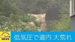 北海道　低気圧で道内大荒れ　各地で被害　ＪＲ運休も