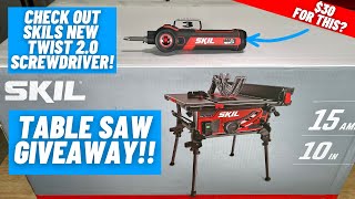 Skil Twist 2.0 Screw Driver Overview  ||  Skil TS6307-00 Table Saw Giveaway!!