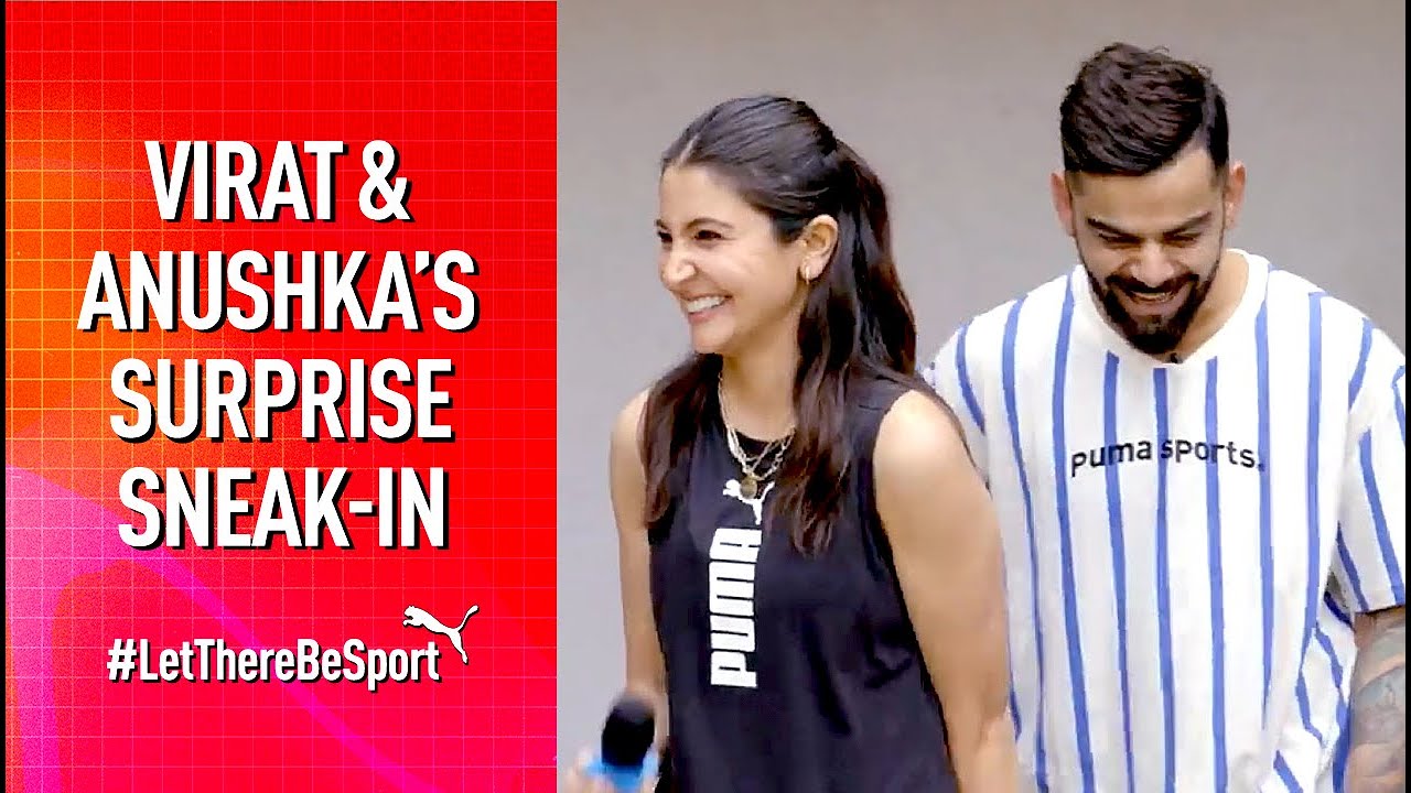 Virat Kohli & Anushka Sharma Surprise Employees And Residents | PUMA ...