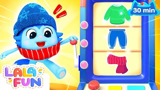 Head Shoulders Knees And Toes | Getting Dressed Song | Lalafun Nursery Rhymes & Kids Songs