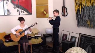 Romance by Francois Devienne - Oskar Marijan (Flute) \u0026 Olga Dimitrova (Guitar)