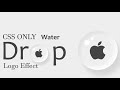 CSS Water Drop Logo Effect