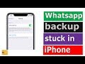 Whatsapp chat backup stuck while uploading to iCloud | Fixed