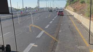 ממחלף רעננה דרום לתל אביב דרך כביש 5 Ra'anana South interchange to Tel Aviv via hwy 5