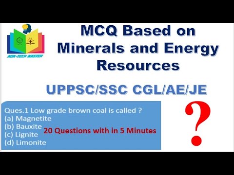 Minerals And Energy Resources 20 MCQ With In 5 Minutes - YouTube