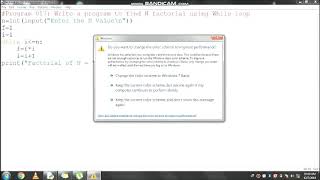 Program 017: Write a program to find N factorial using While loop