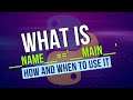 Make sure to put this in all your Python scripts | if __name__ == '__main__'