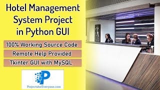 Hotel Management Project in Python | Hotel Management System Project in Python GUI | Python Projects
