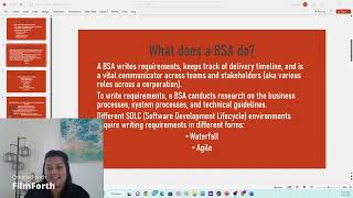 What is a BSA? What does a BSA do in IT?