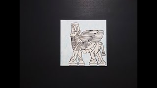 Let's Draw an Assyrian Winged Lion!