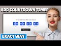 How to Add Countdown Timer to Your WordPress Website (2026)