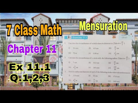 Class 7 Math Chapter 11 Exercise 11 1 Q 1 2 3 Mensuration Snc Nbf