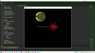 4 art in one canvas using python