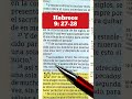 #lecturabíblica #versiculodelabiblia #videoscristianos #fe Hebreos 9:27. Morir, una vez, juicio