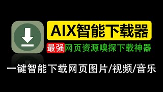 [AIX智能下载器]卧槽，一个插件竟然能下载任何网页的任何资源，我的女神可以永远留在我的硬盘中了！