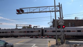 NICTD 41 South Shore Line Train East, Hohman Ave. Railroad Crossing, Hammond IN