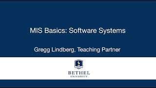 MIS Basics: Software Systems