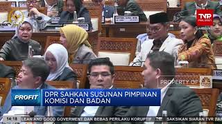 DPR Sahkan Susunan Pimpinan Komisi dan Badan