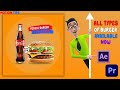 Motion Graphics Burger Promo | KFC Advertisement In After Effect | Food Promo Video | Burger Promo