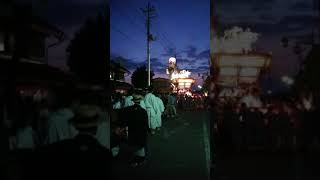 真壁町夏祭り祇園祭典　2018　還御 新宿町2