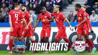 Important points in the fight for the CL places! | Hertha BSC vs. RB Leipzig 0-1 | Highlights