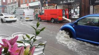 River down Prestatyn high street