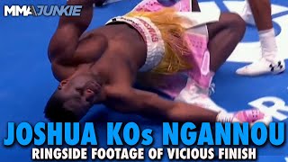 Anthony Joshua BRUTALLY KOs Francis Ngannou in Boxing Match | Ringside Footage