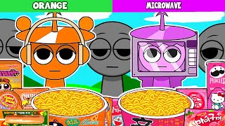 Incredibox Sprunki - Incredibox Sprunki Convenience Store Food Mukbang OREN Vs. MICROWAVE (NEW MOD)