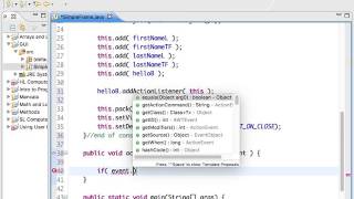 Java Adding ActionListener to a GUI