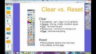 ActivInspire - Clear vs. Reset