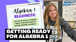 Getting Ready for Algebra 1 - Intro!
