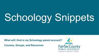 What Will I Find in My Schoology Account? - Courses, Groups, and Resources