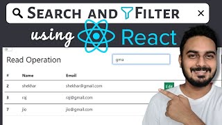 Search Bar in React JS | Search Filter Tutorial