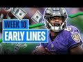 NFL Week 10 Early Picks | Line Movement Predictions (2024)