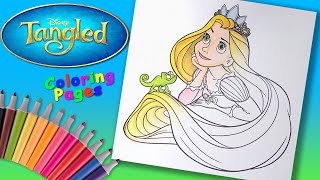 Tangled Coloring Book For girls. Rapunzel Coloring pages. Disney Princess Colouring